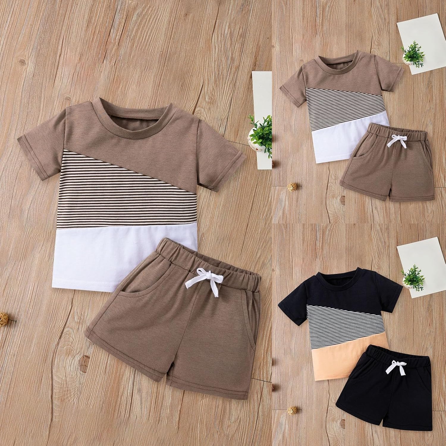 Summer Toddler Boy Shirt and Shorts Set