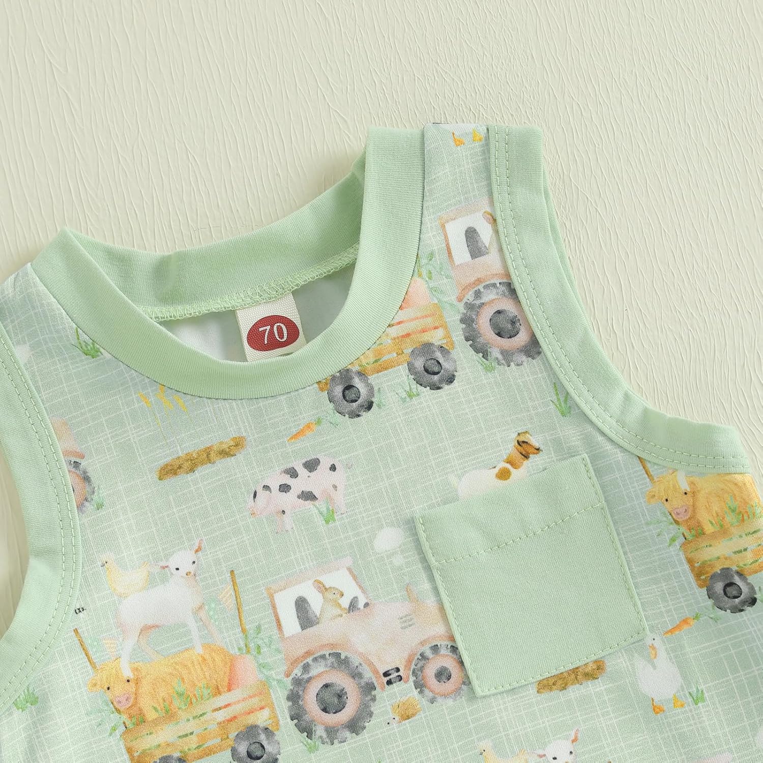 Meiweileya Infant Toddler Farm Tractor Outfit
