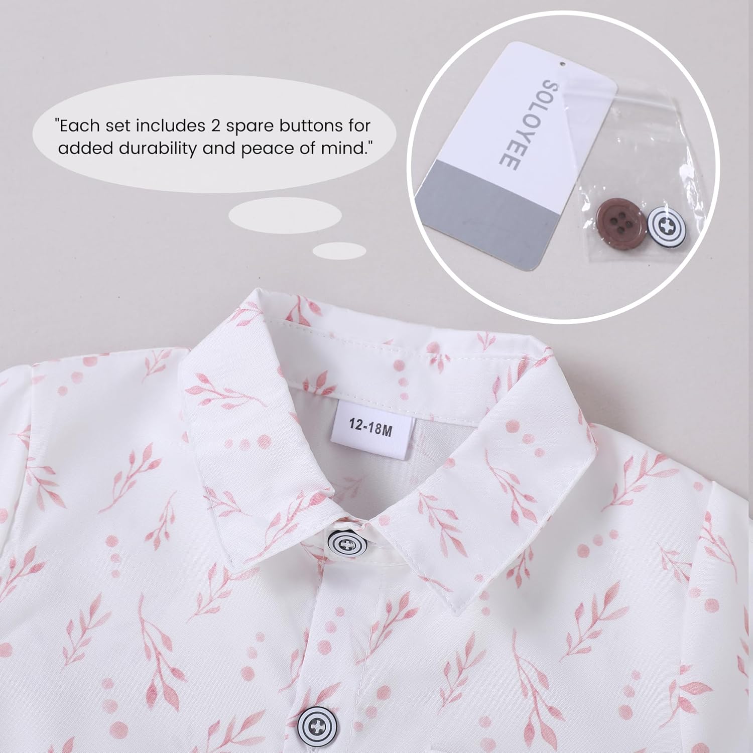 SOONEE Toddler Boy Outfit Set - Boys Shirts Shorts