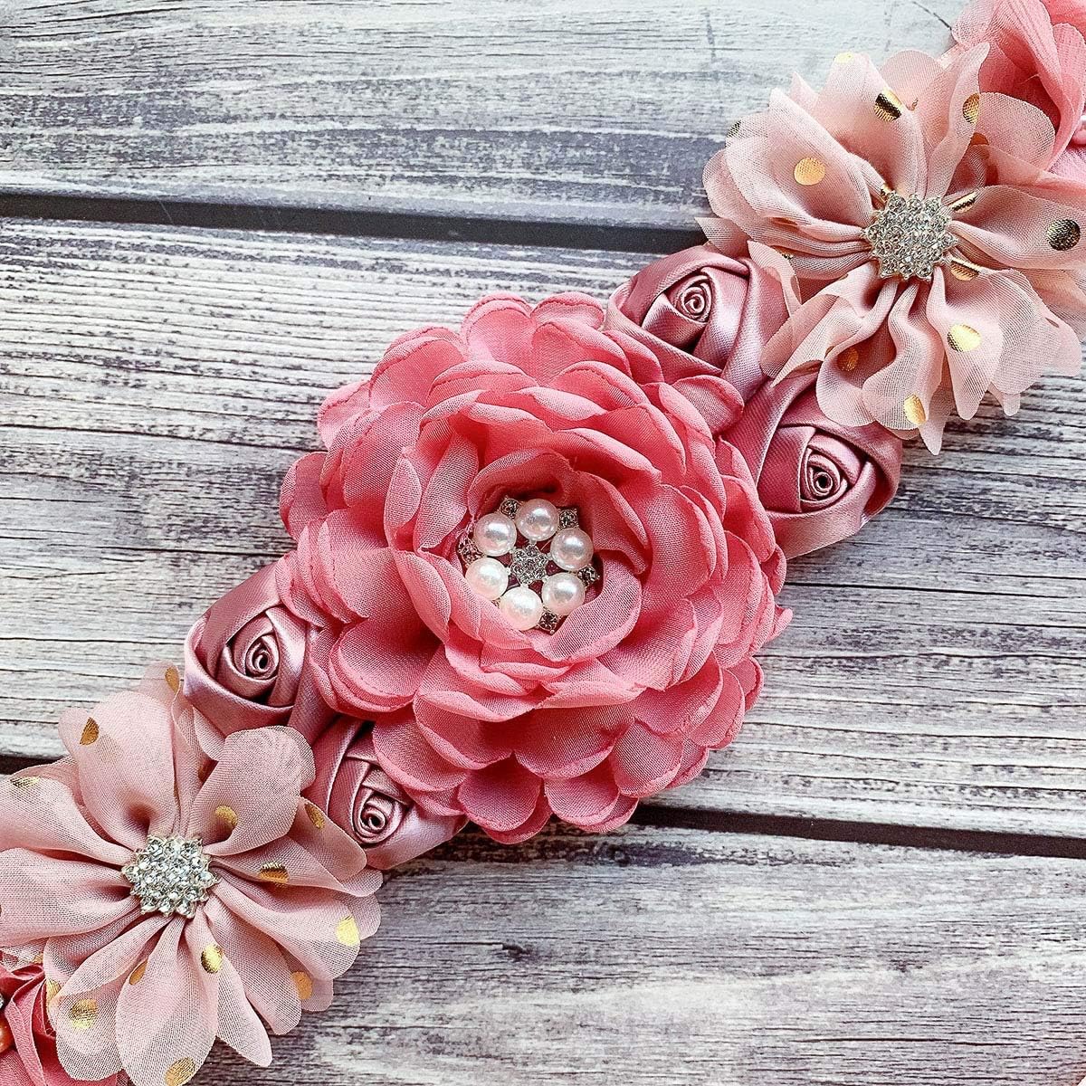 Elegant Floral Maternity Sash