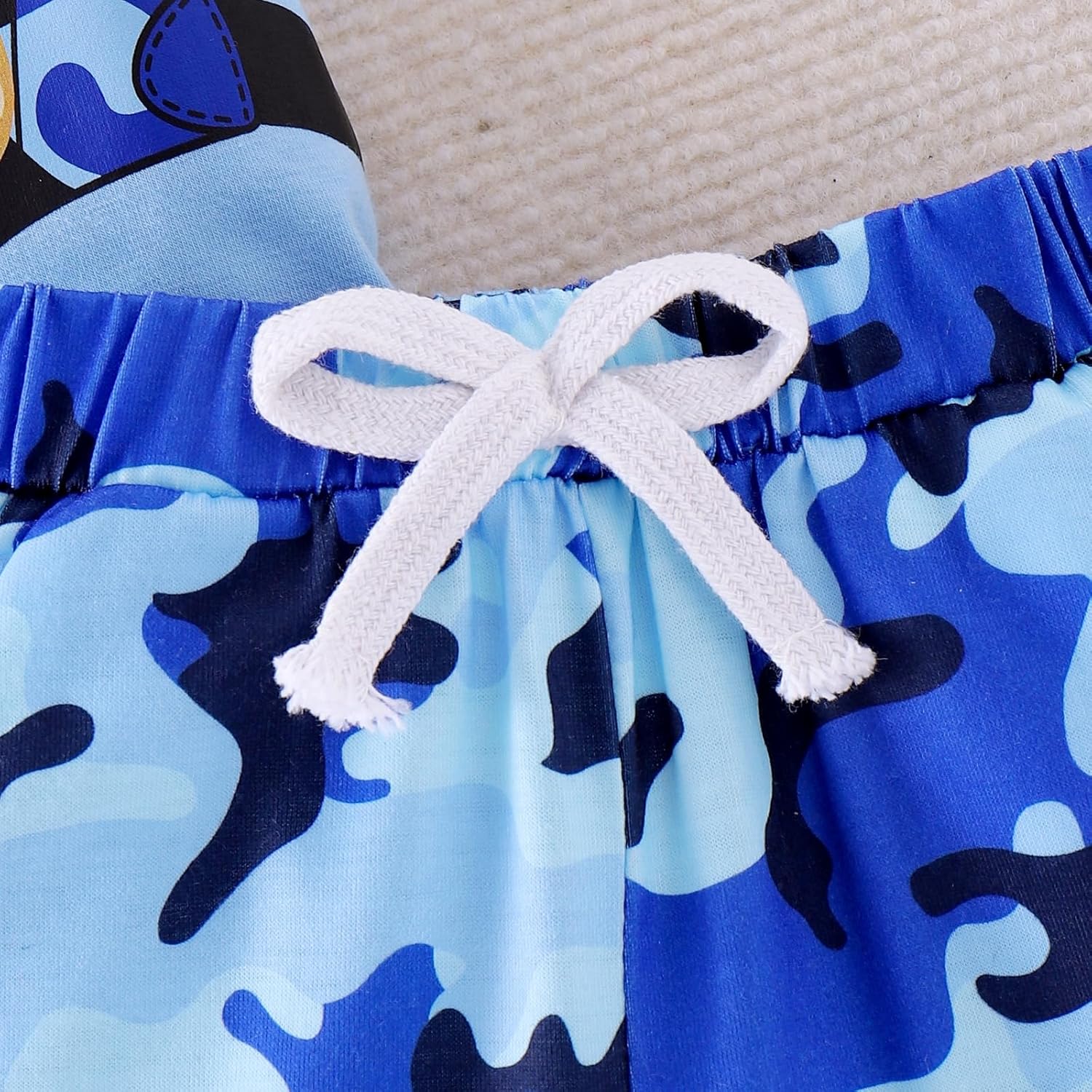 Camo Bear Style Toddler Shorts Set