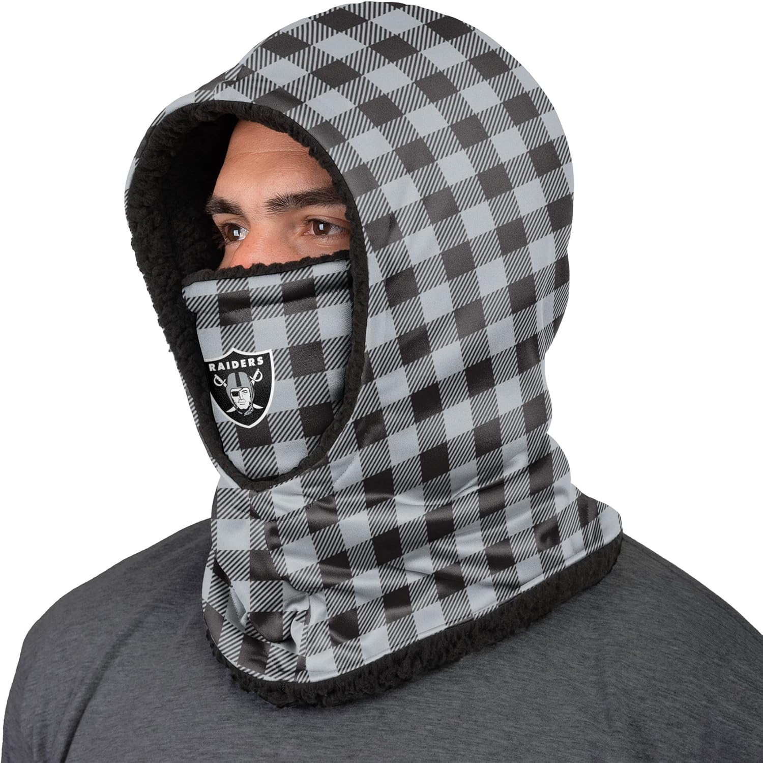 FOCO NFL Team Logo Hooded Gaiter Balaclava Face Cover Officially Licensed