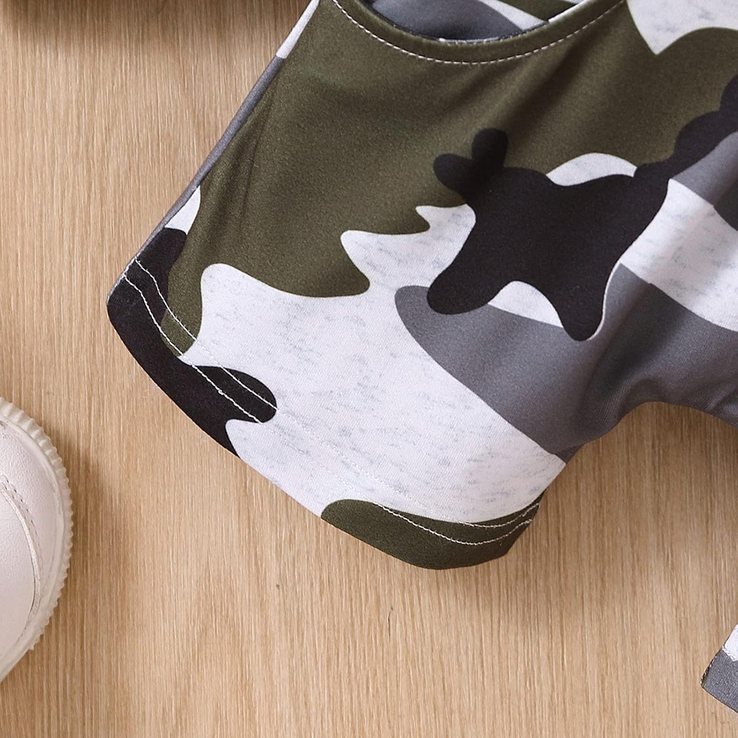 2T Toddler Boys Camouflage Hoodie Shorts Set