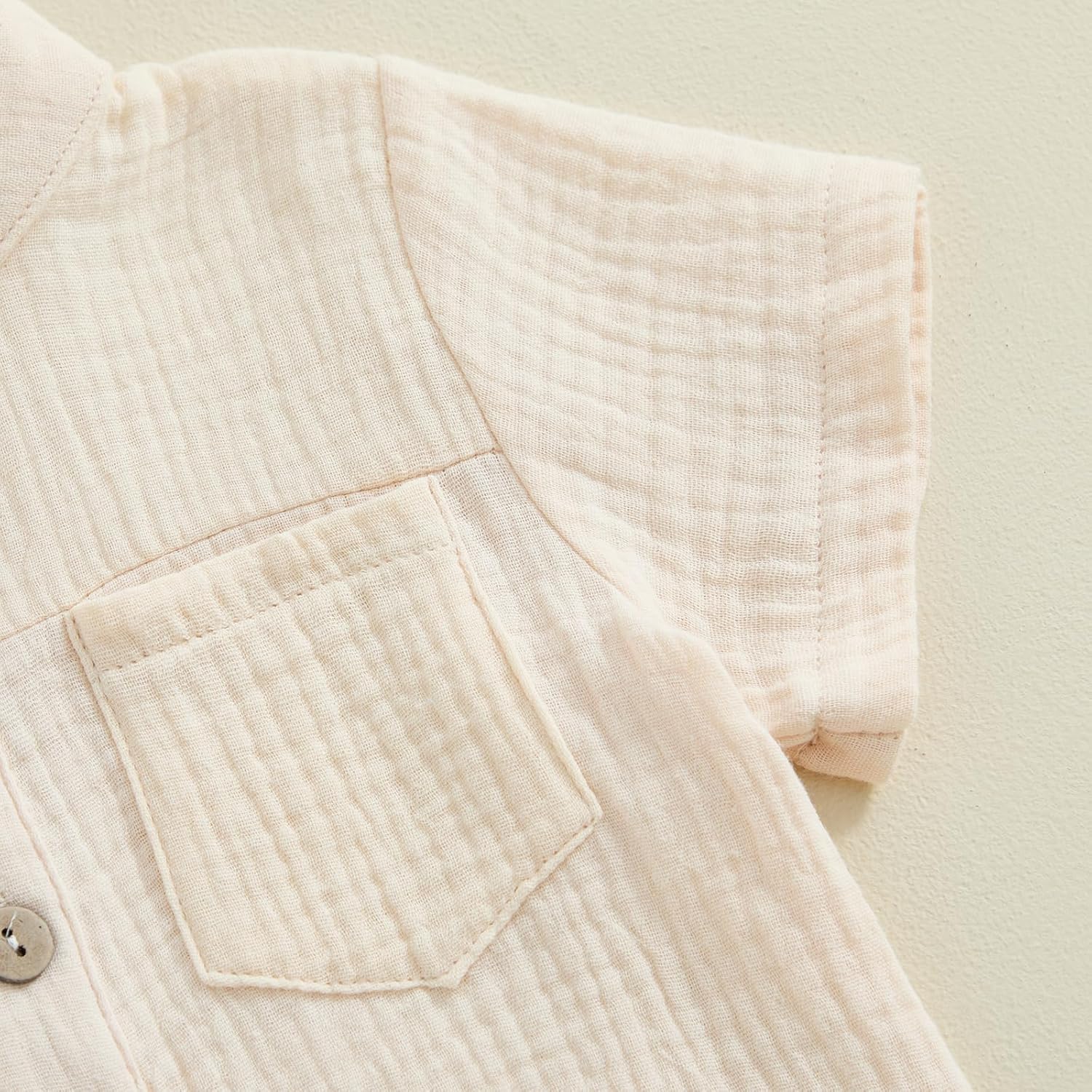 Little gentleman button-up short set