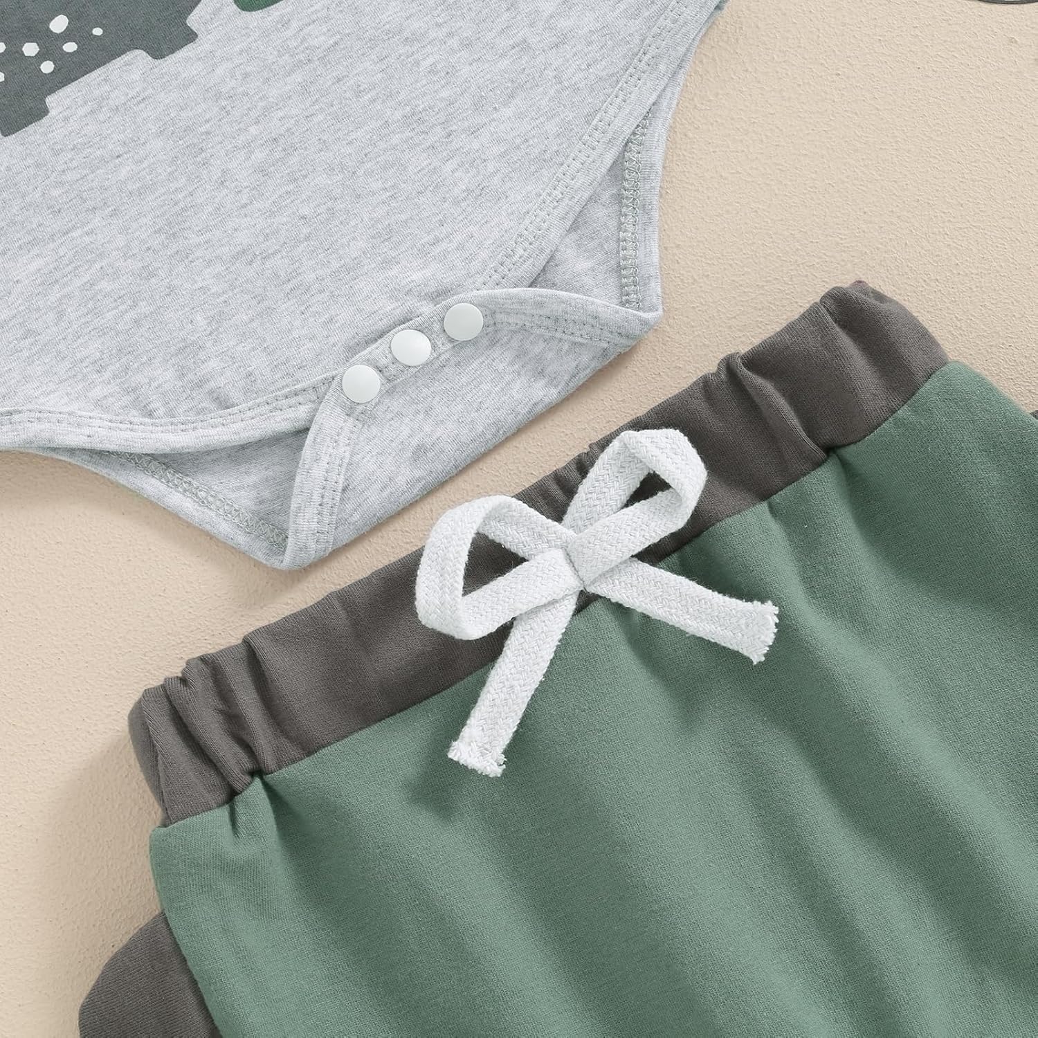 Omkzanbi Baby Boy Dinosaur Coming Home Set