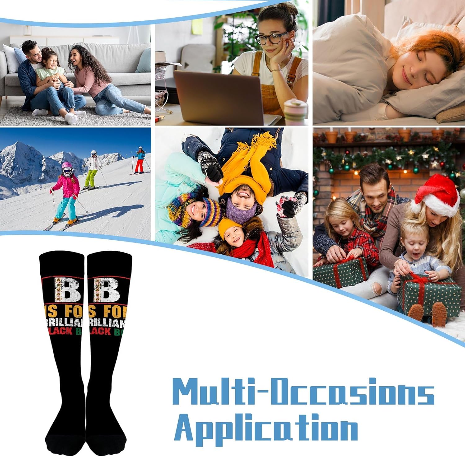 B Is for Boy Black History Months Long Socks
