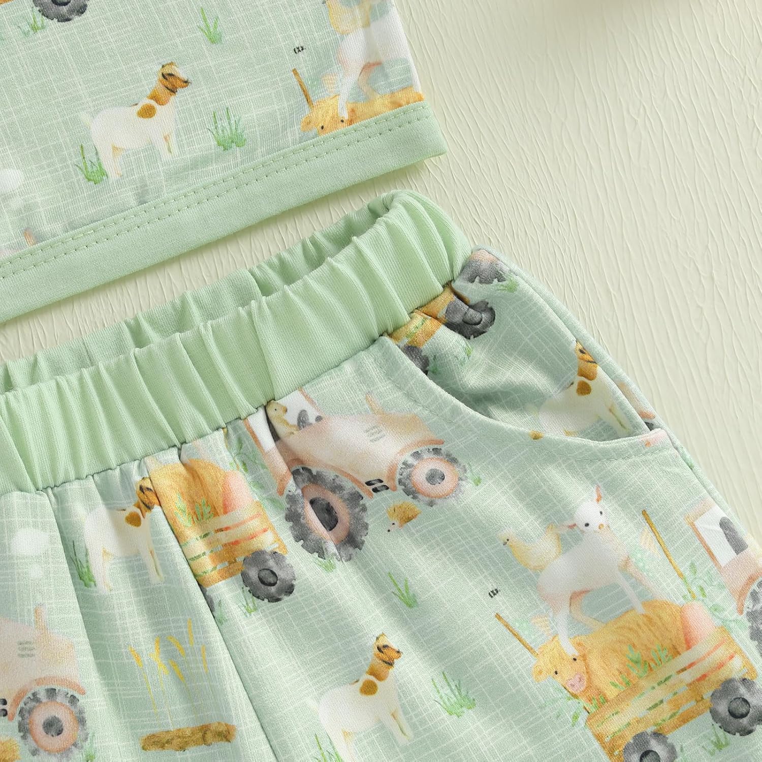 Meiweileya Infant Toddler Farm Tractor Outfit