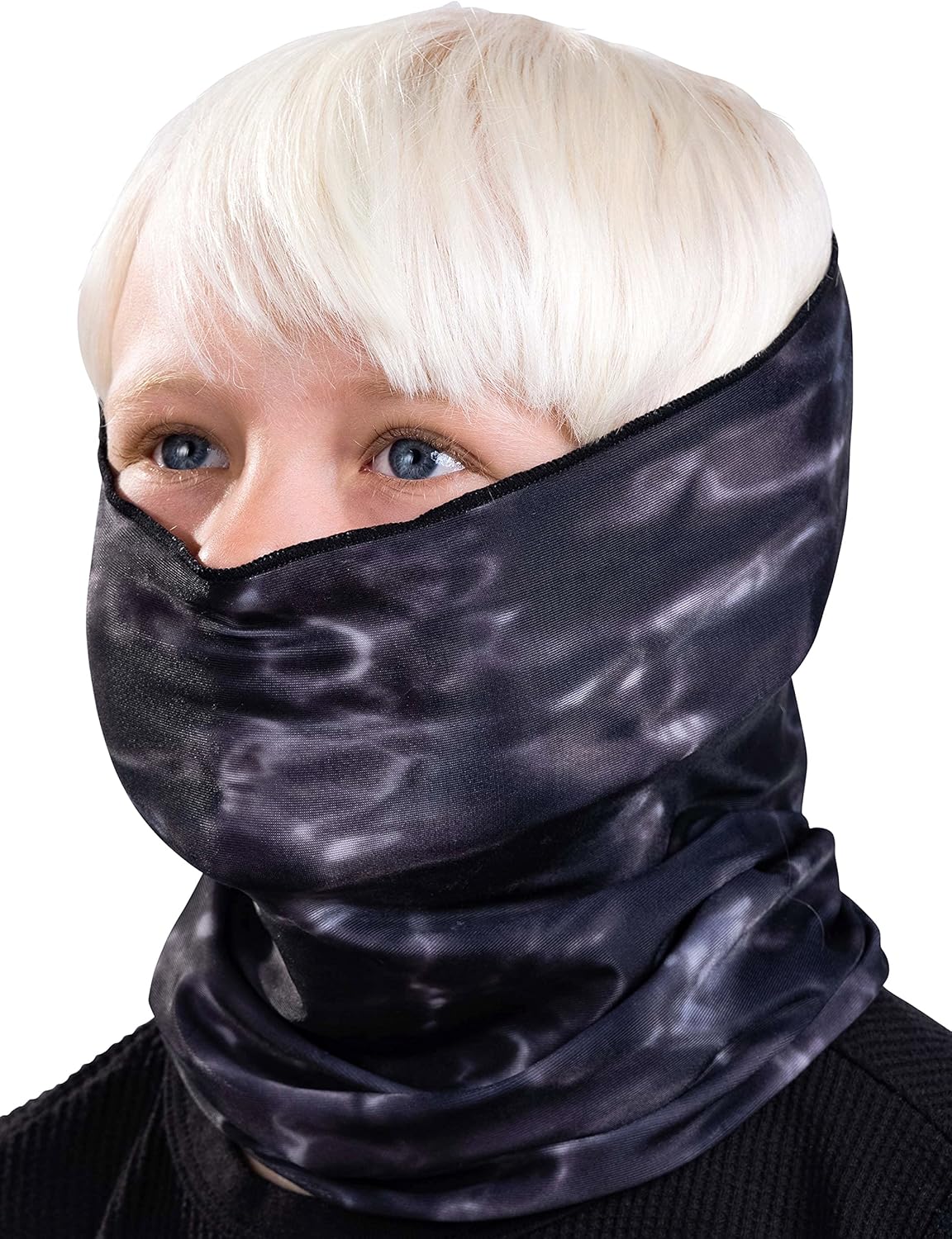 Ergonomic Kids Sun Protection neck gaiter UPF 50 for cooling kids