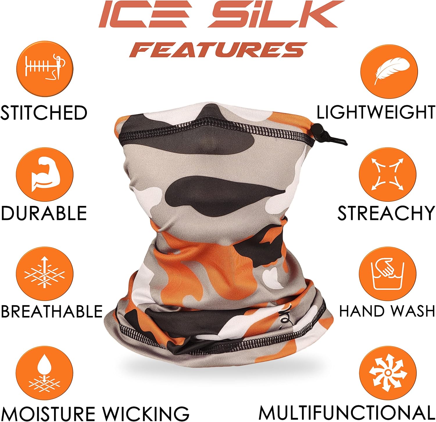 TuXCen Kids Camo Gaiter UV Protection Face Mask