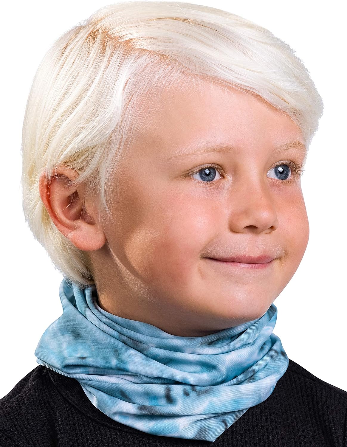 Seven Cool Water Print Kids Neck Gaiter Youth UPF 50Sun Protection