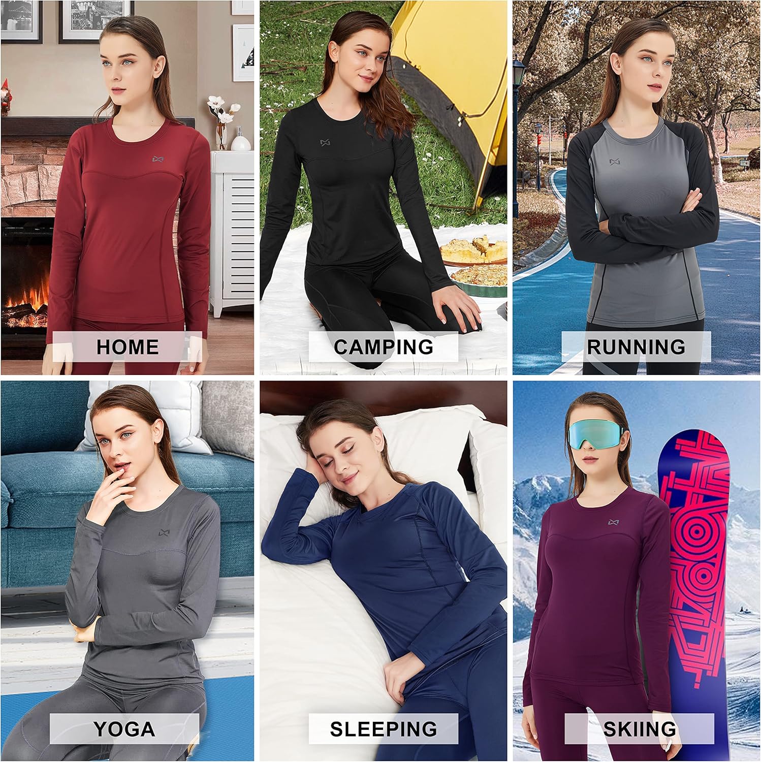 Sleek Thermal Set for Skiing Style