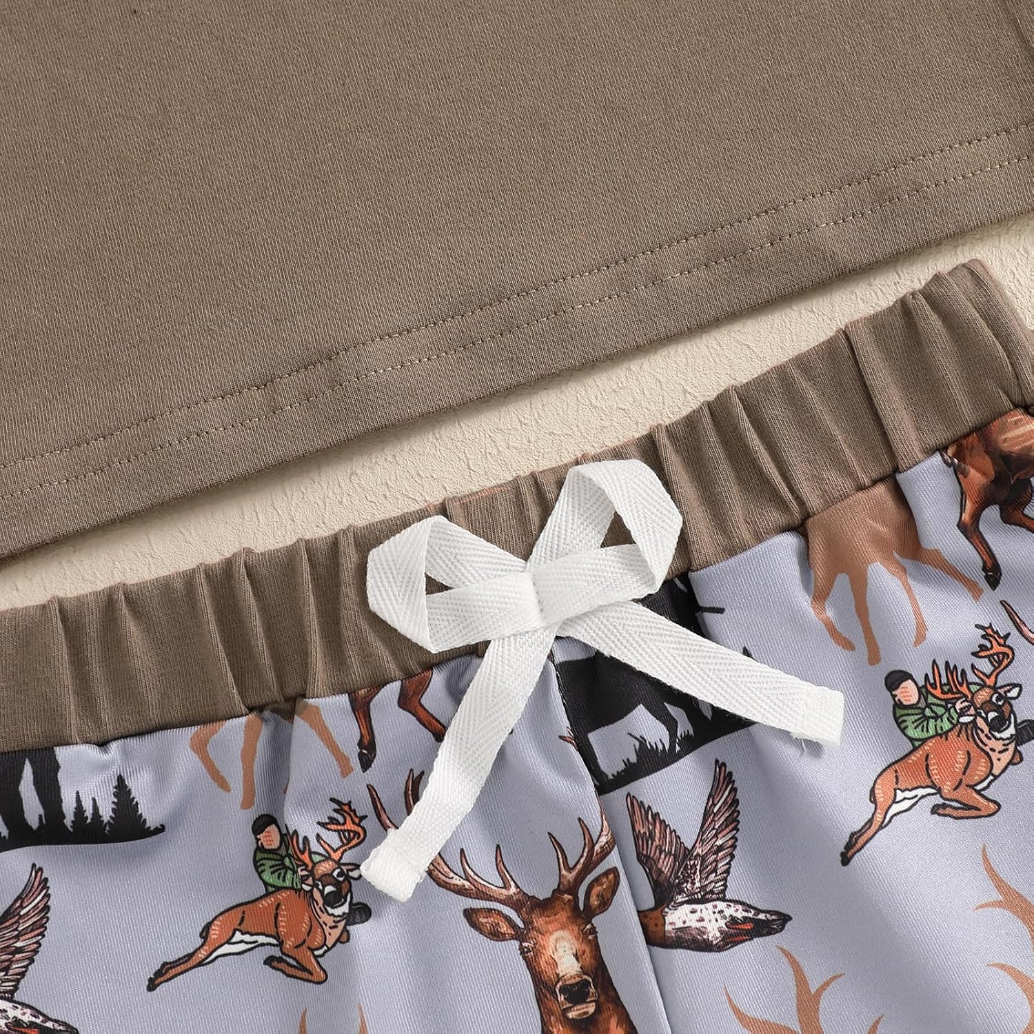 TODDLER BOY SUMMER OUTFIT HUNTING HUNTING DUCK DEER STDX CLOTHES SET