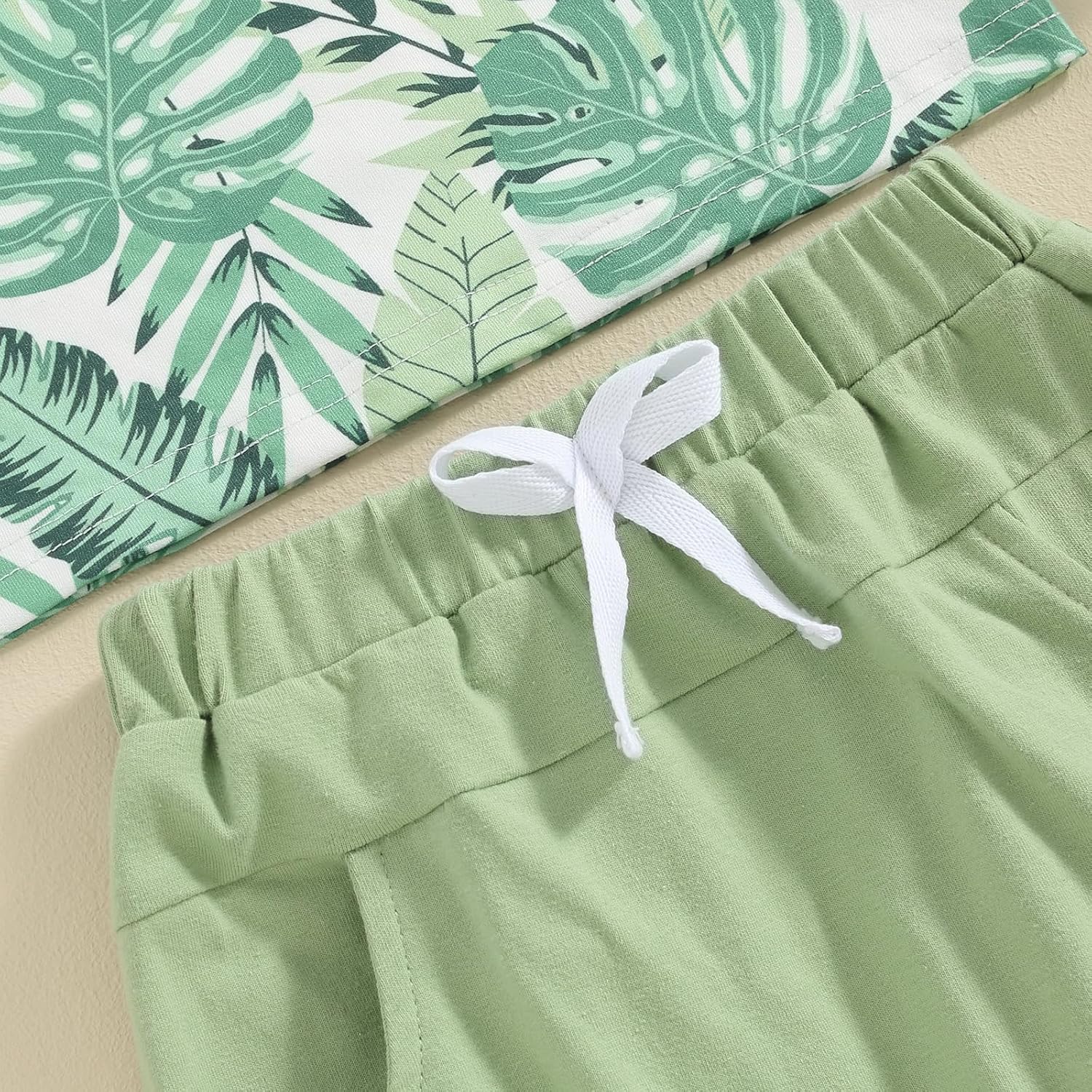Coconut Print Baby Boy Summer Clothes Set