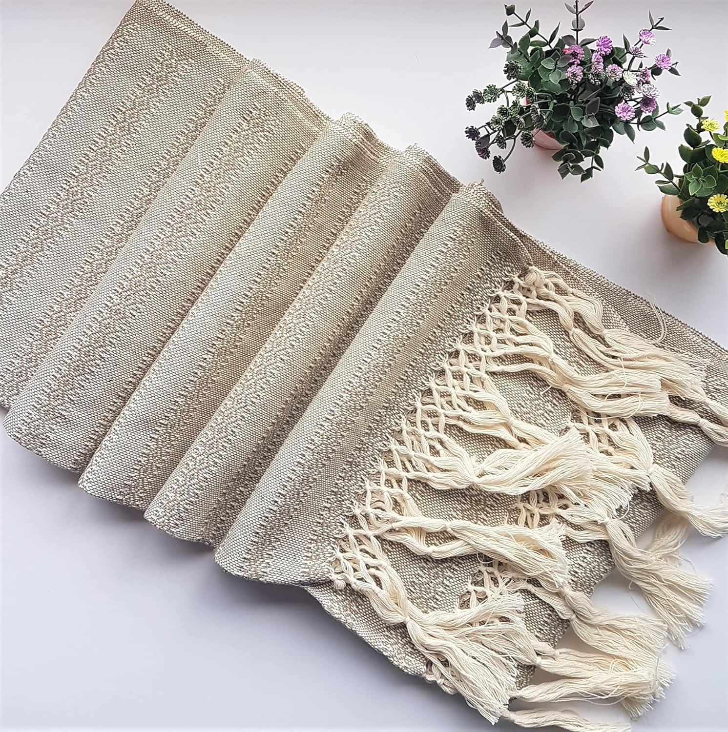 Mexican Rebozo Scarf Oatmeal Baby Trapoz