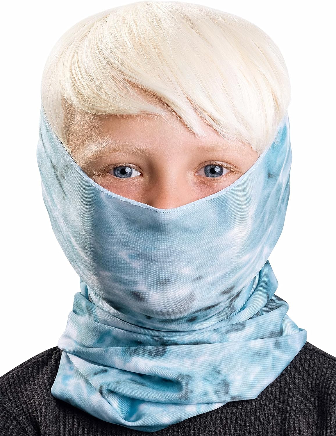 Seven Cool Water Print Kids Neck Gaiter Youth UPF 50Sun Protection